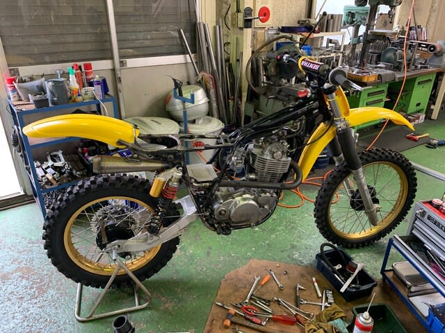 ヤマハ・ＴＴ５００、作業 再開致しました。その③。