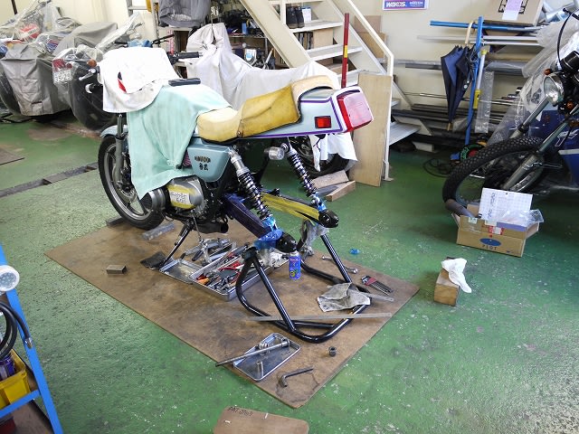 Ｎ様、Ｚ７５０ＦＸの作業。